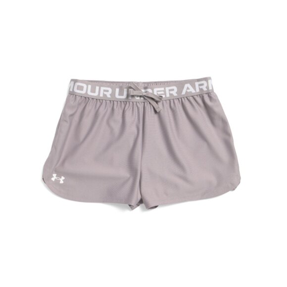 UNDER ARMOUR Tetra Gray Big Girls Play Up Shorts - Picture 1 of 2